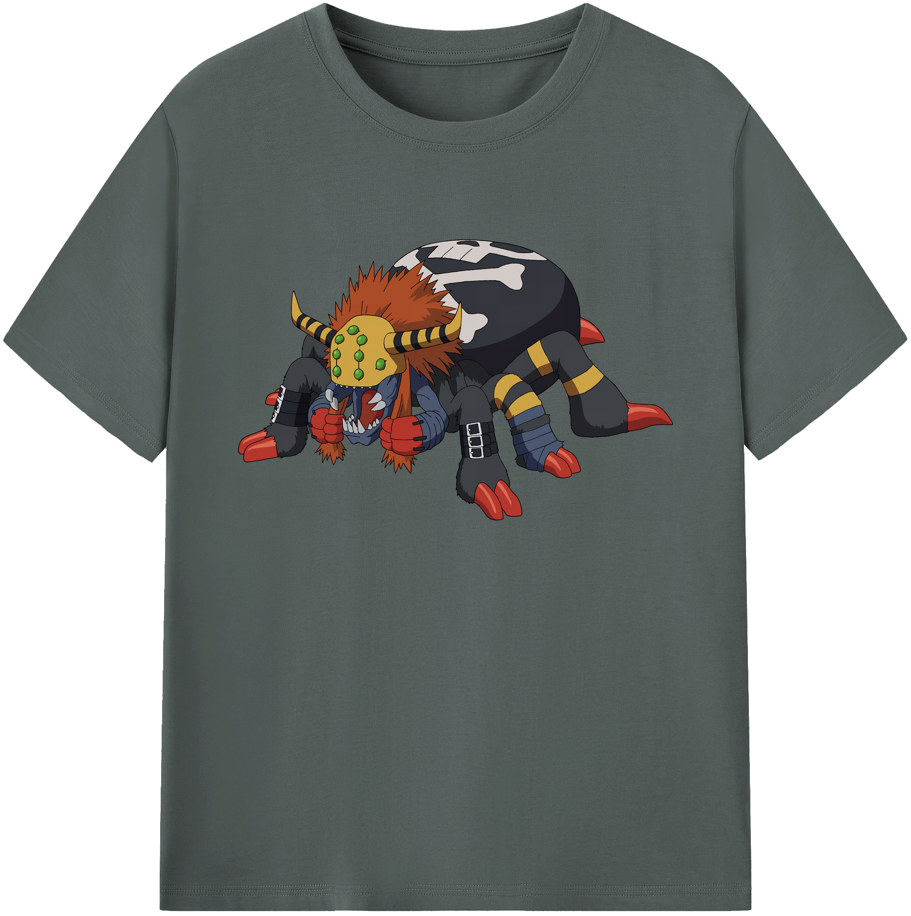 （画像用） Digimon デジタルモンスター/デジモン 綿100％ メンズ半袖Tシャツ｜肌触りやわらか＆通気性